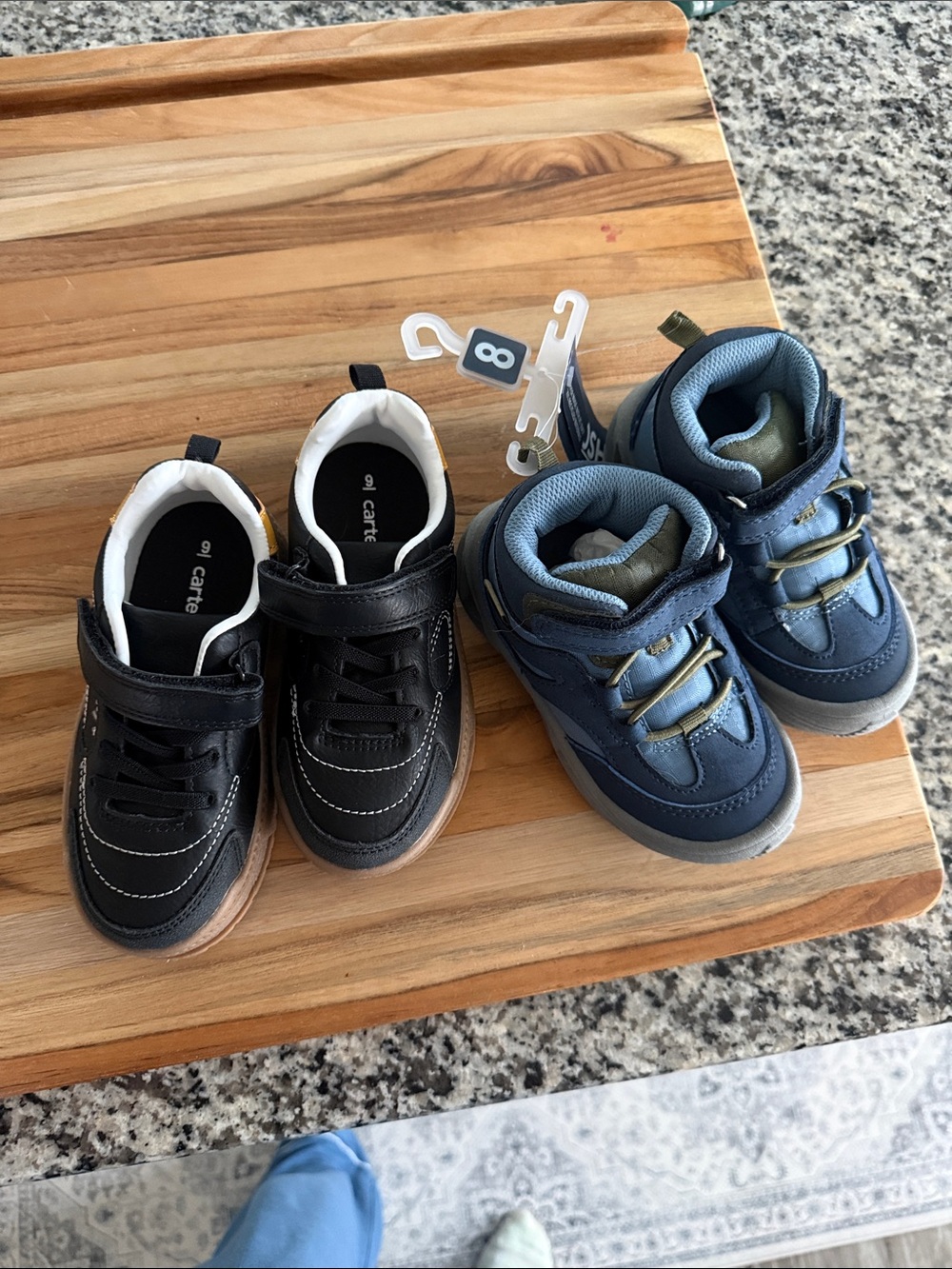 Carter's Black and Navy Kids Sneakers - never worn
